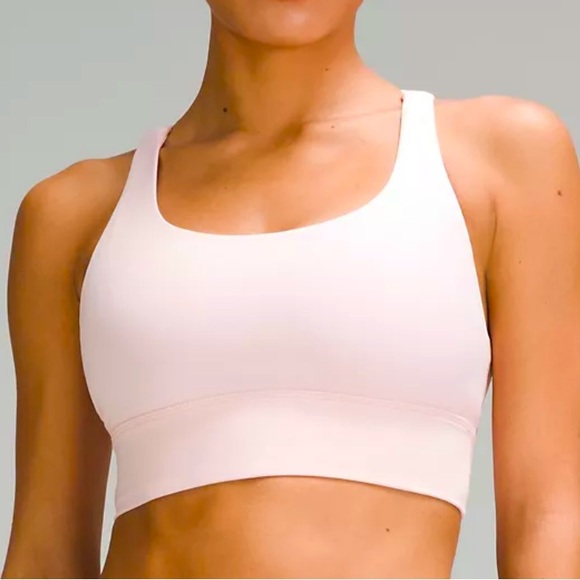 LULULEMON ENERGY LONGLINE BRA SIZE 10 NWT PINK COLOR - Picture 2 of 8